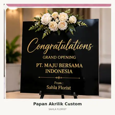 Papan Bunga Akrilik Banguntapan